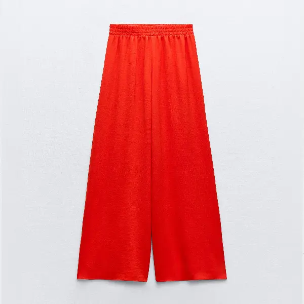

Брюки Zara Flowing Palazzo, красный