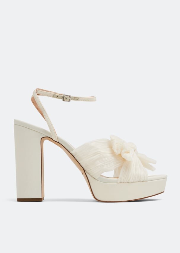 

Сандалии LOEFFLER RANDALL Natalia platform sandals, белый