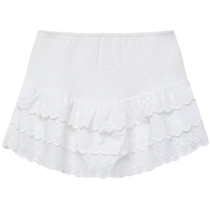 

Юбка Pull&Bear Ruffled Mini, белый