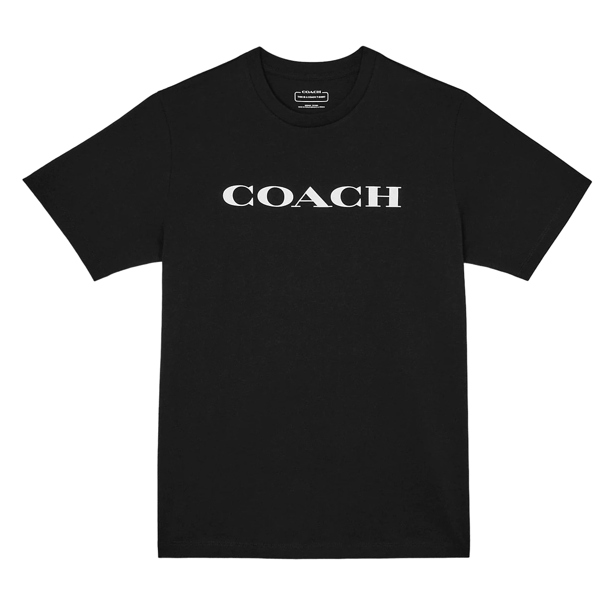 Футболка Coach Outlet Essential In Organic Cotton, черный - фото