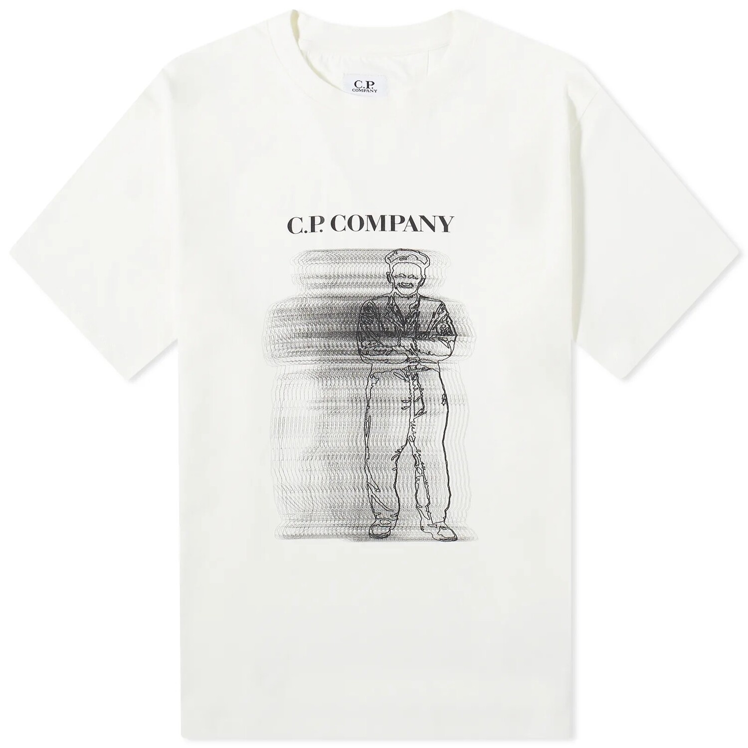 

Футболка C.P. Company Blur Sailor, белый