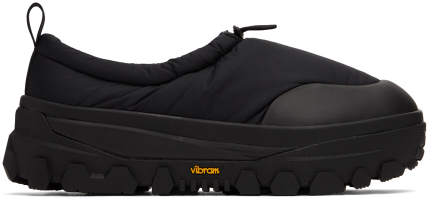 

Черные стеганые тапочки Vibram AMOMENTO