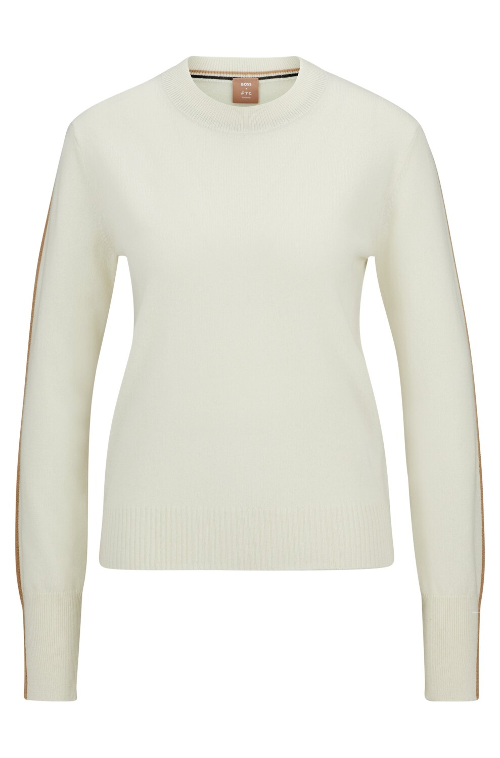 

Свитер Boss Crew-neck In Cashmere, светло-бежевый