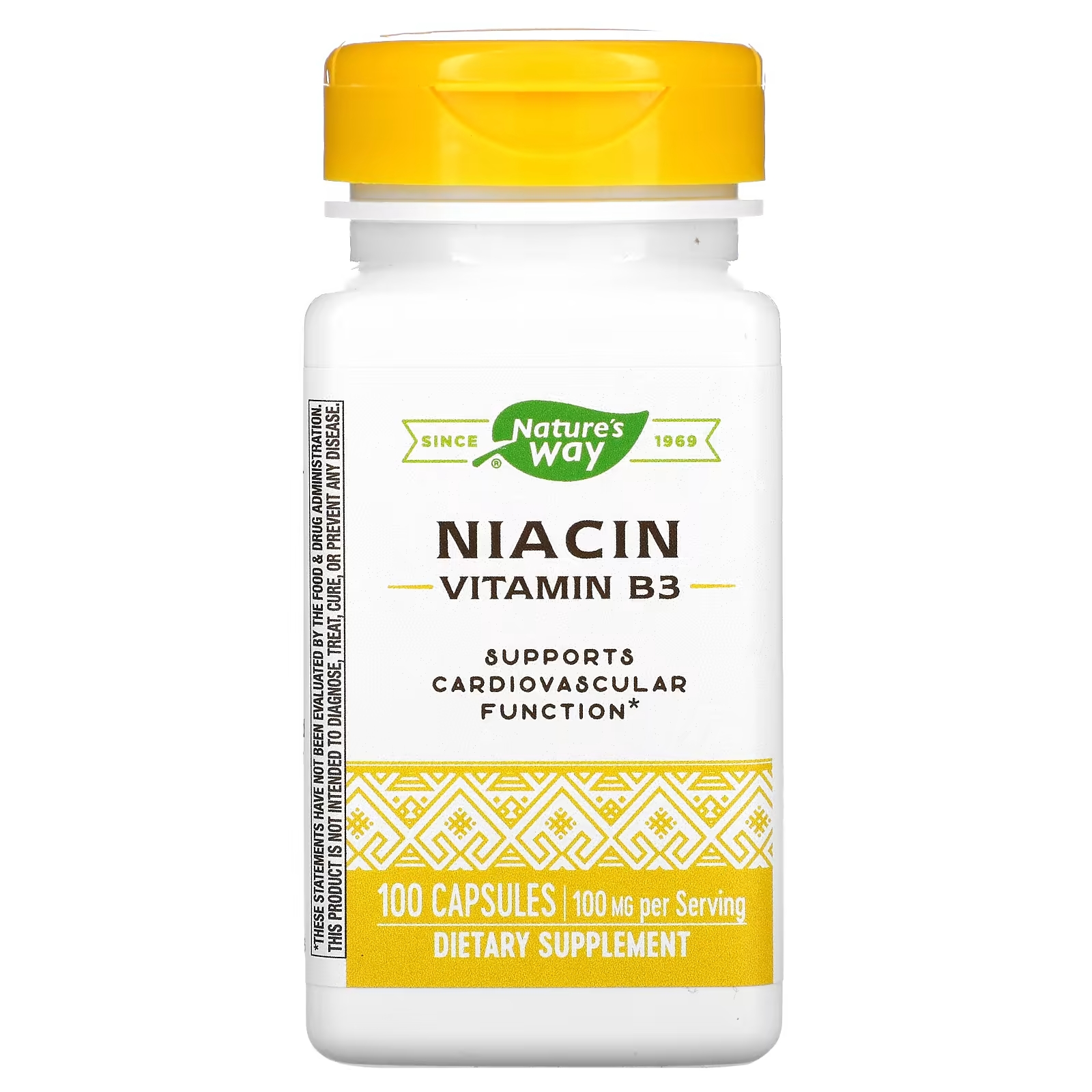 Nature's Way ниацин витамин В3 100 мг, 100 капсул solgar ниацин витамин в3 100 мг 100 таблеток