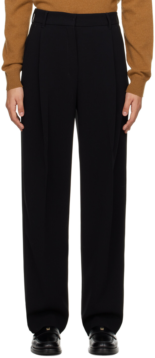 

Черные брюки из кади S Max Mara, Черный