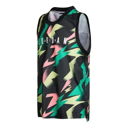 

Майка Nike Air Jordan Jumpman Basketball, зеленый/мультиколор