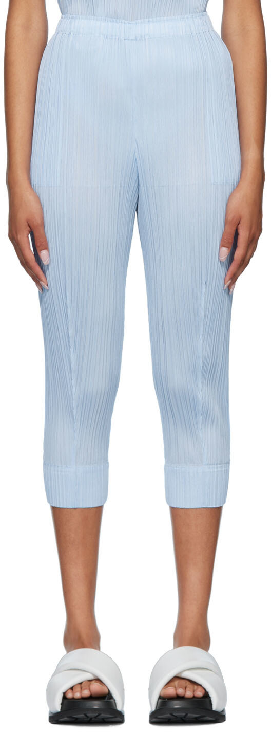 

Синие брюки Monthly Colors July Pleats Please Issey Miyake