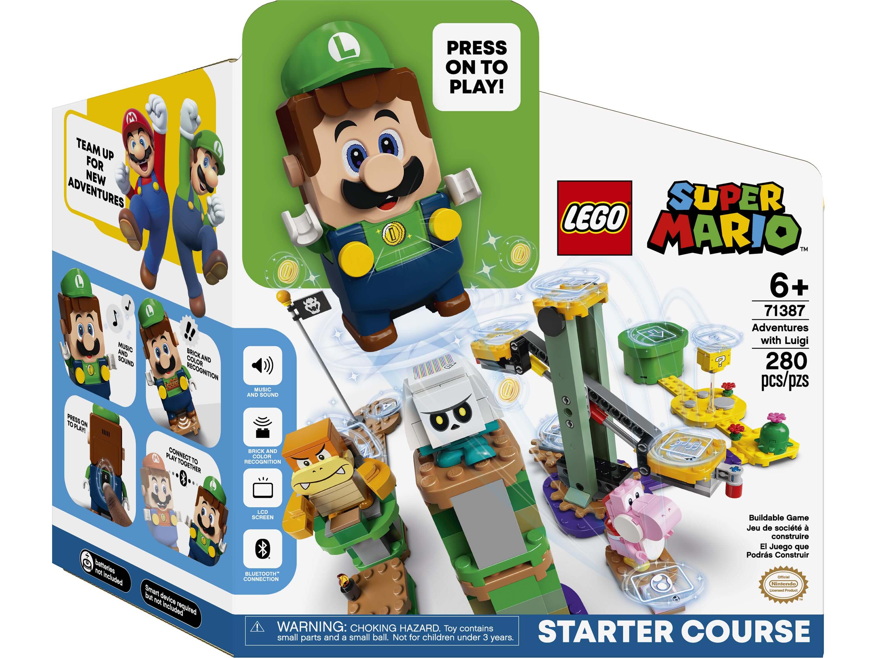Конструктор Lego Super Mario Adventures with Luigi Starter Course 71387, 280 деталей