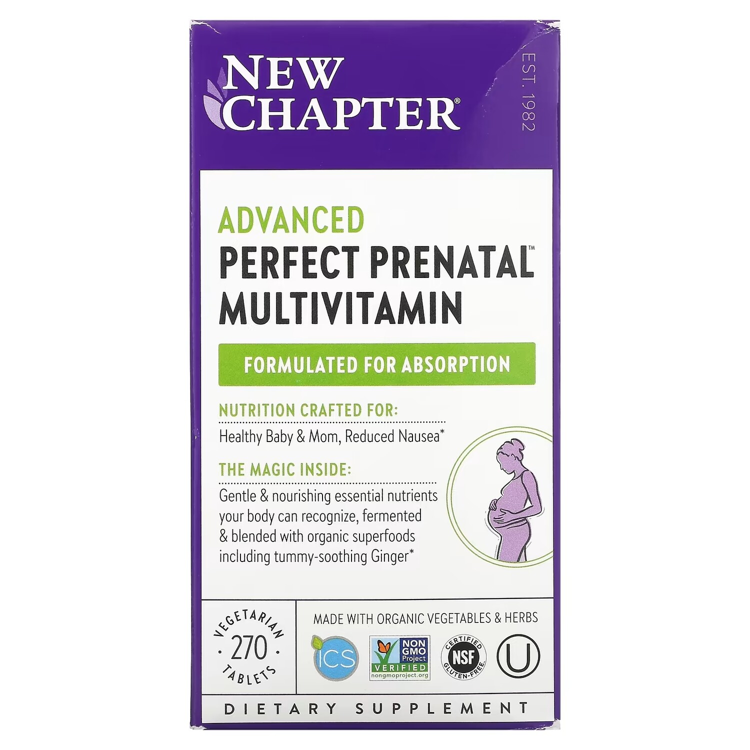 

Мультивитаминный Комплекс для Беременных New Chapter Perfect Prenatal, 270 вегетарианских таблеток
