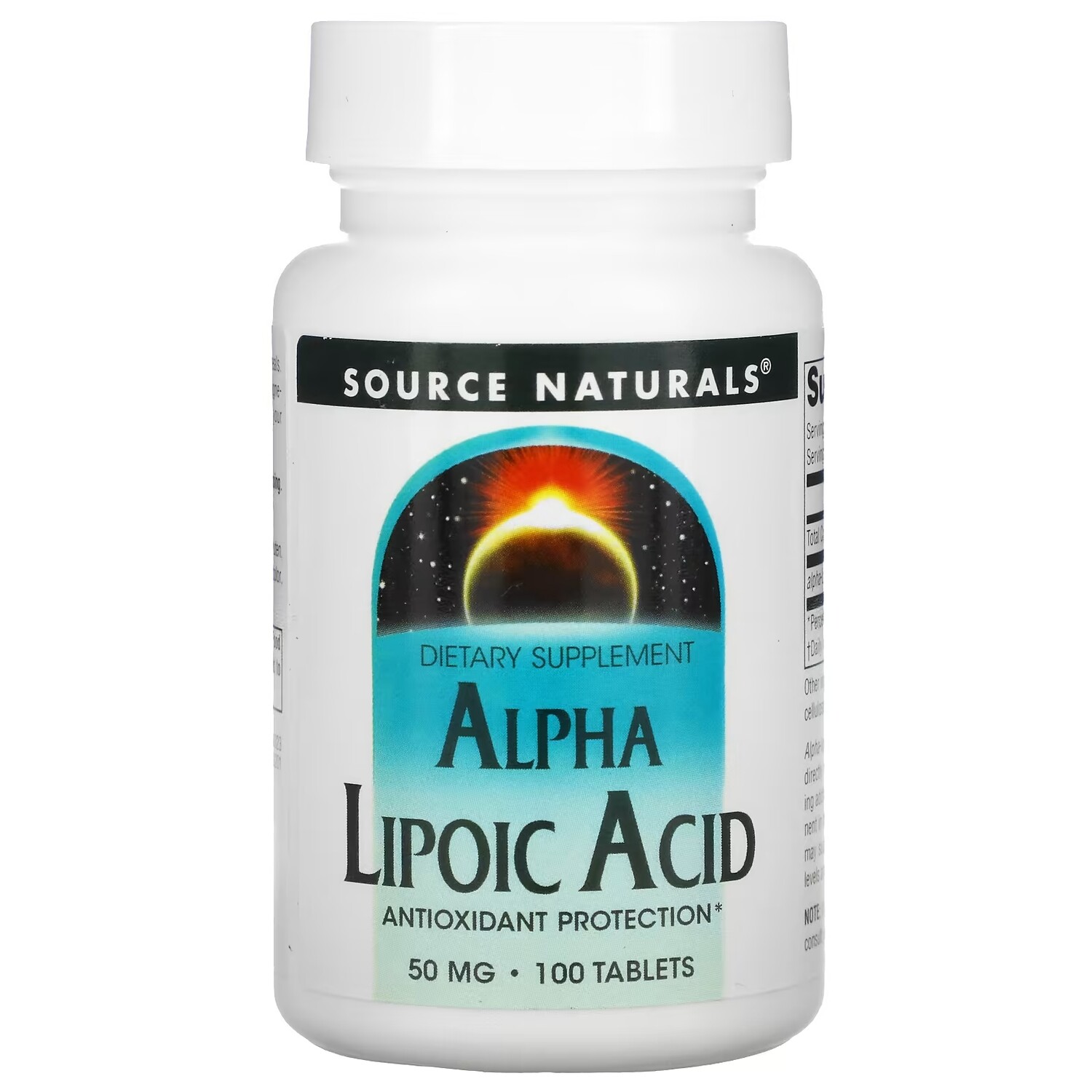 

Source Naturals Альфа-Липоевая Кислота, 100 таблеток