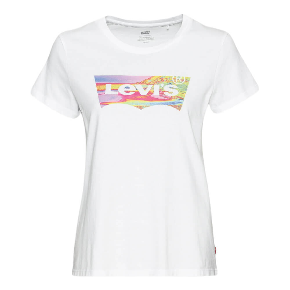 

Футболка Levi's The Perfect Tee, белый/фиолетовый