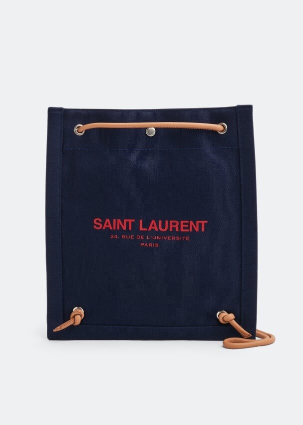 

Сумка SAINT LAURENT Universite flat crossbody bag, синий