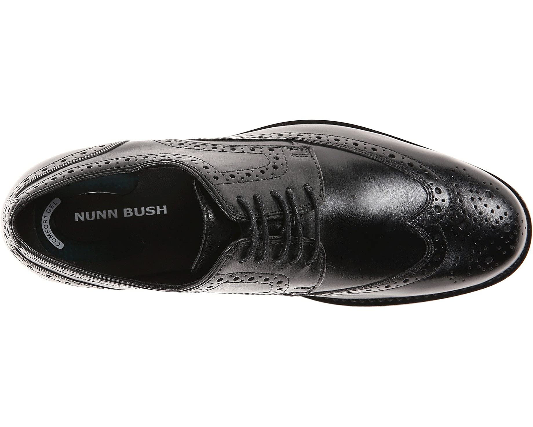 Оксфорды Nelson Wing Tip Dress Casual Oxford Nunn Bush, черный - фото