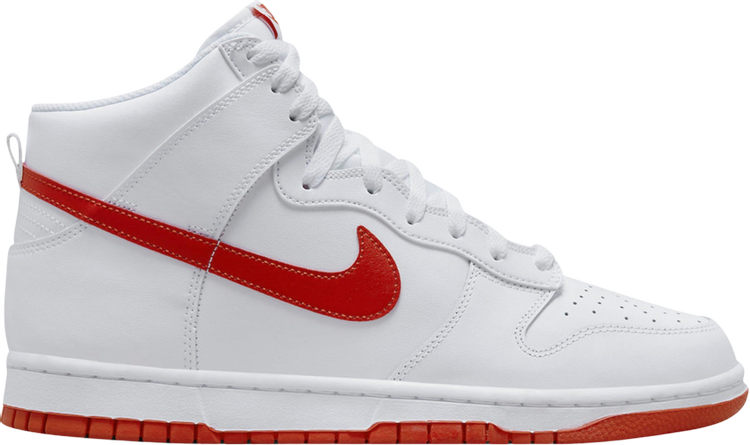 Кроссовки Nike Dunk High 'White Picante Red', белый - фото