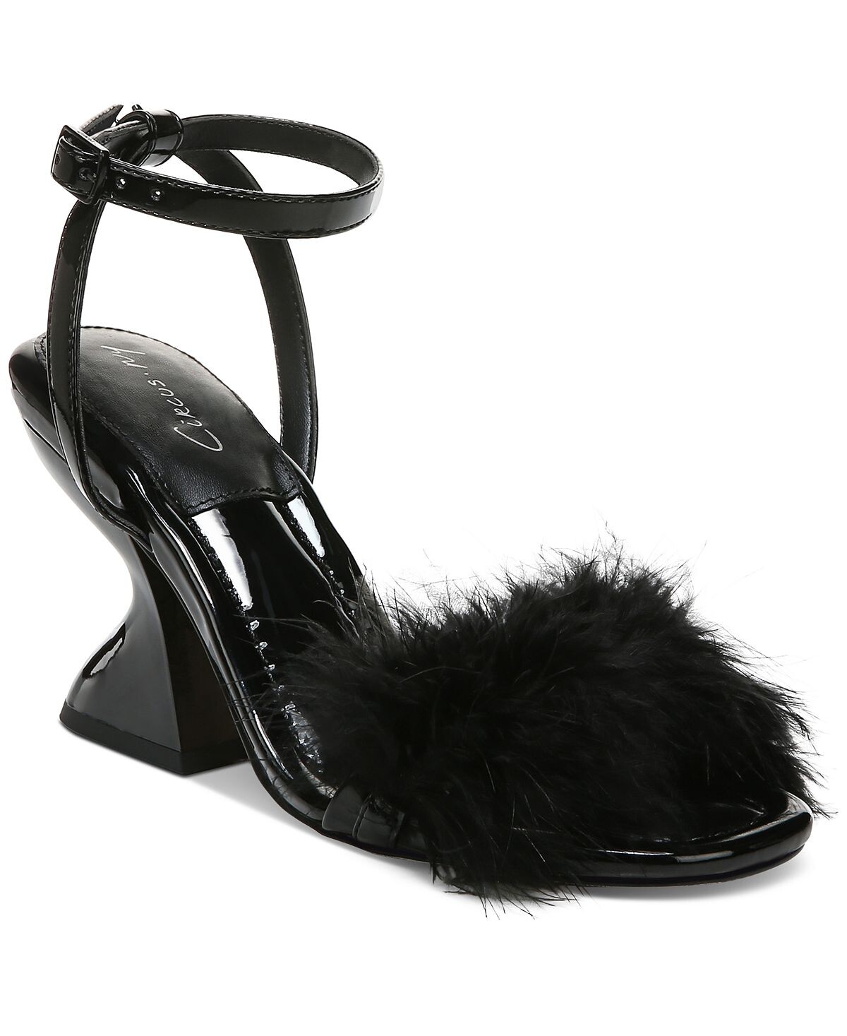 

Женские сандалии Brenna Pom Pom Feather Circus by Sam Edelman Circus NY, черный