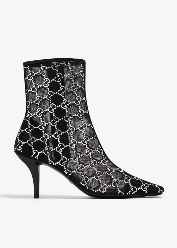 

Ботинки Gucci GG Mid-Heel, черный