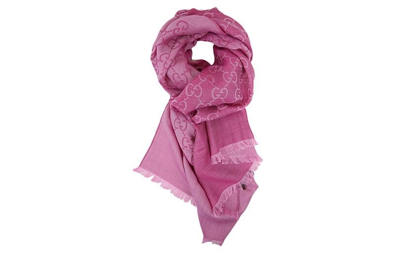 

Шарф GUCCI GG, фиолетовый