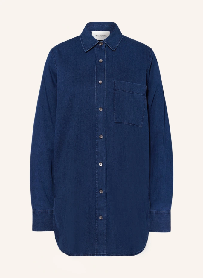 Блузка-рубашка в джинсовом стиле Closed, синий