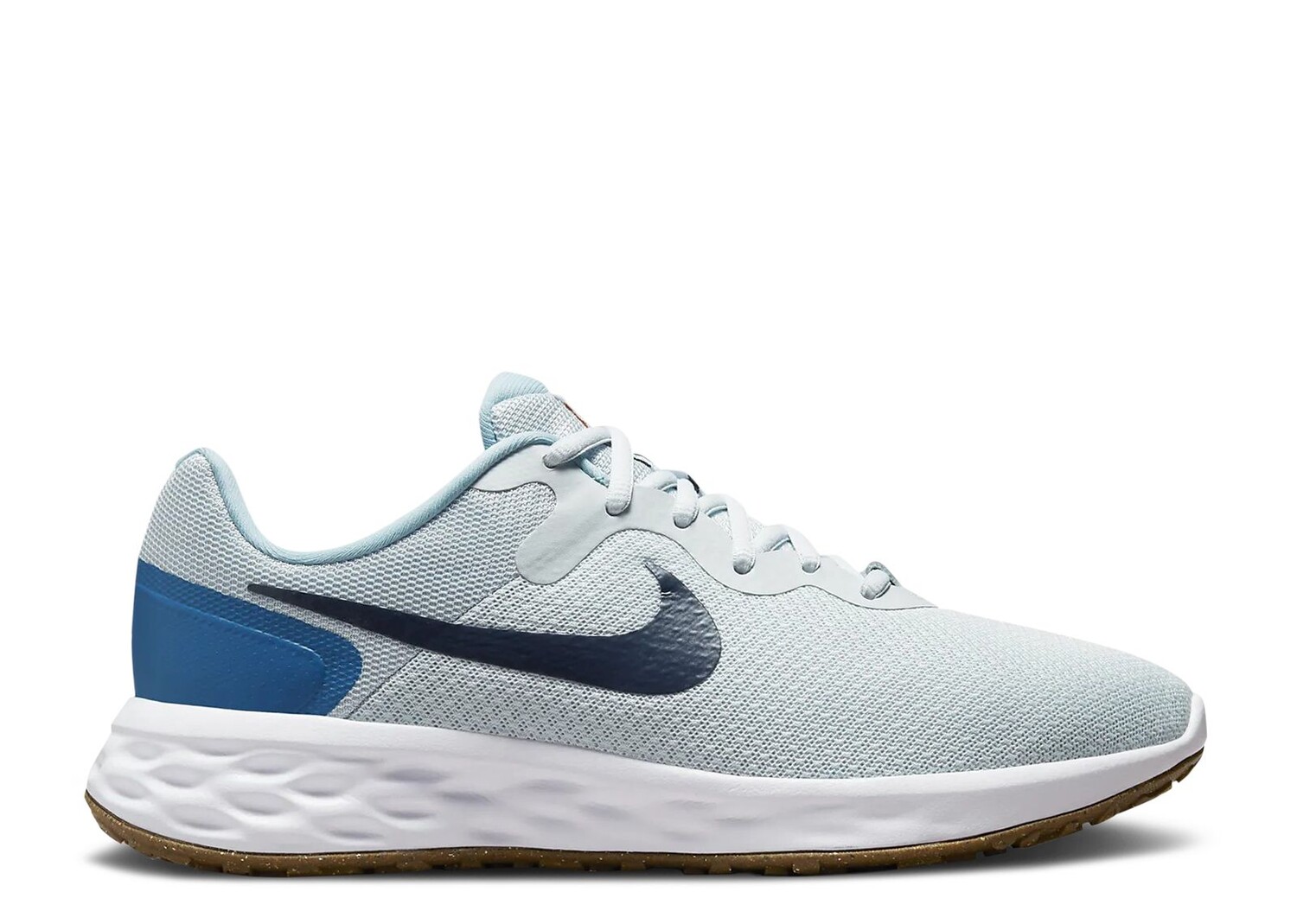 

Кроссовки Nike Revolution 6 Extra Wide 'Pure Platinum Thunder Blue', синий