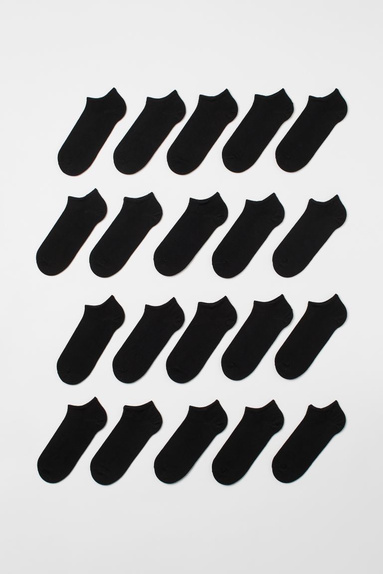 Упаковка из 20 носков-кроссовок H&M