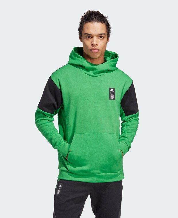 

Толстовка с капюшоном adidas, зеленый