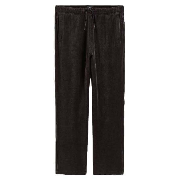 

Спортивные штаны из велюра H&M Relaxed Fit Velour Joggers, черный