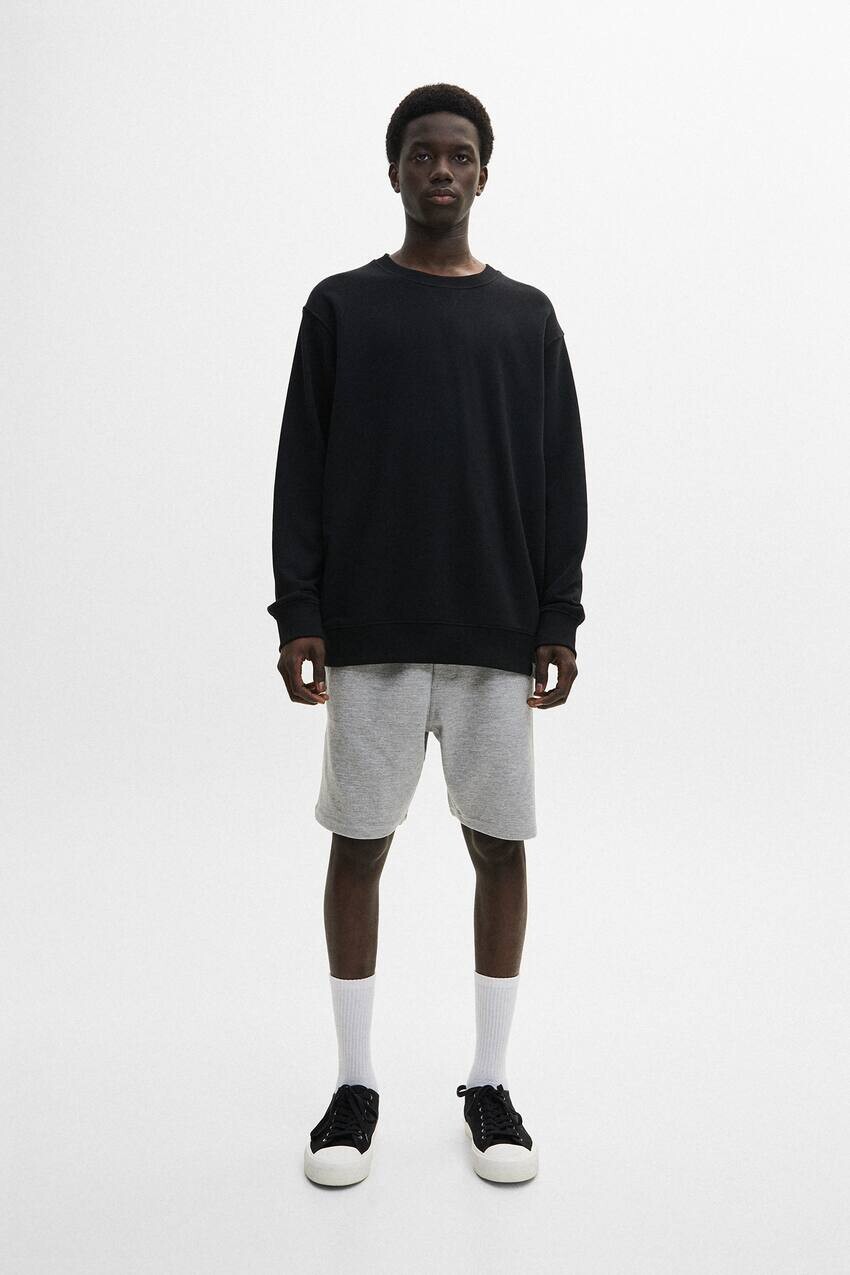 

Джоггеры-бермуды с кулиской Pull&Bear, серый
