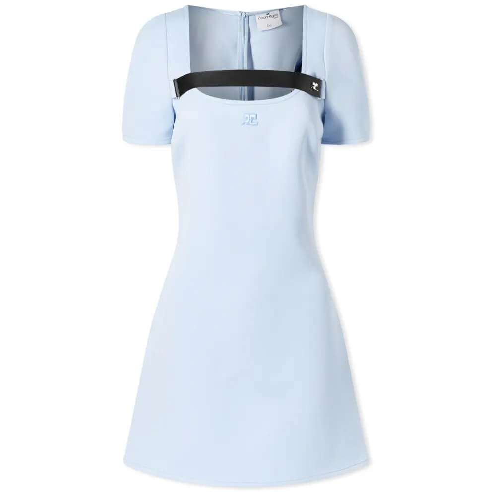 

Платье Courrèges Twill A-line Strap, небесно-голубой