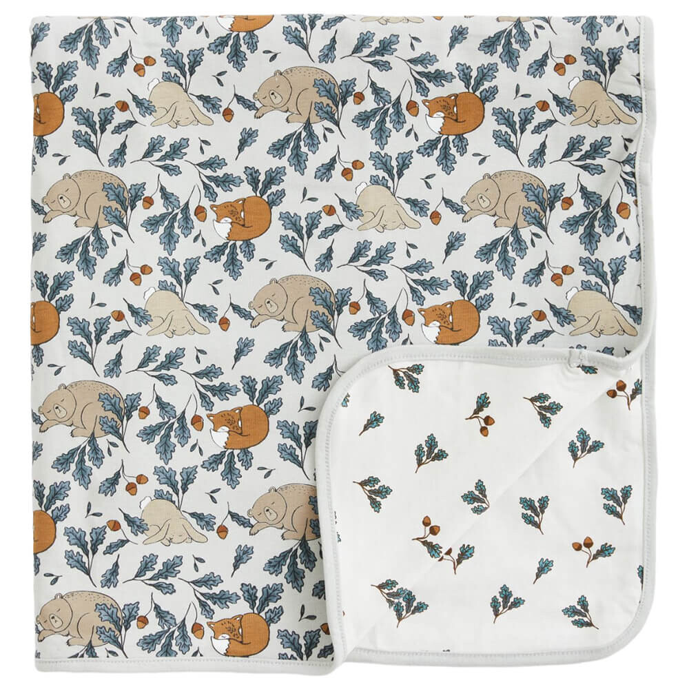 

Детский плед H&M Home Animals Jersey, голубой/мультиколор