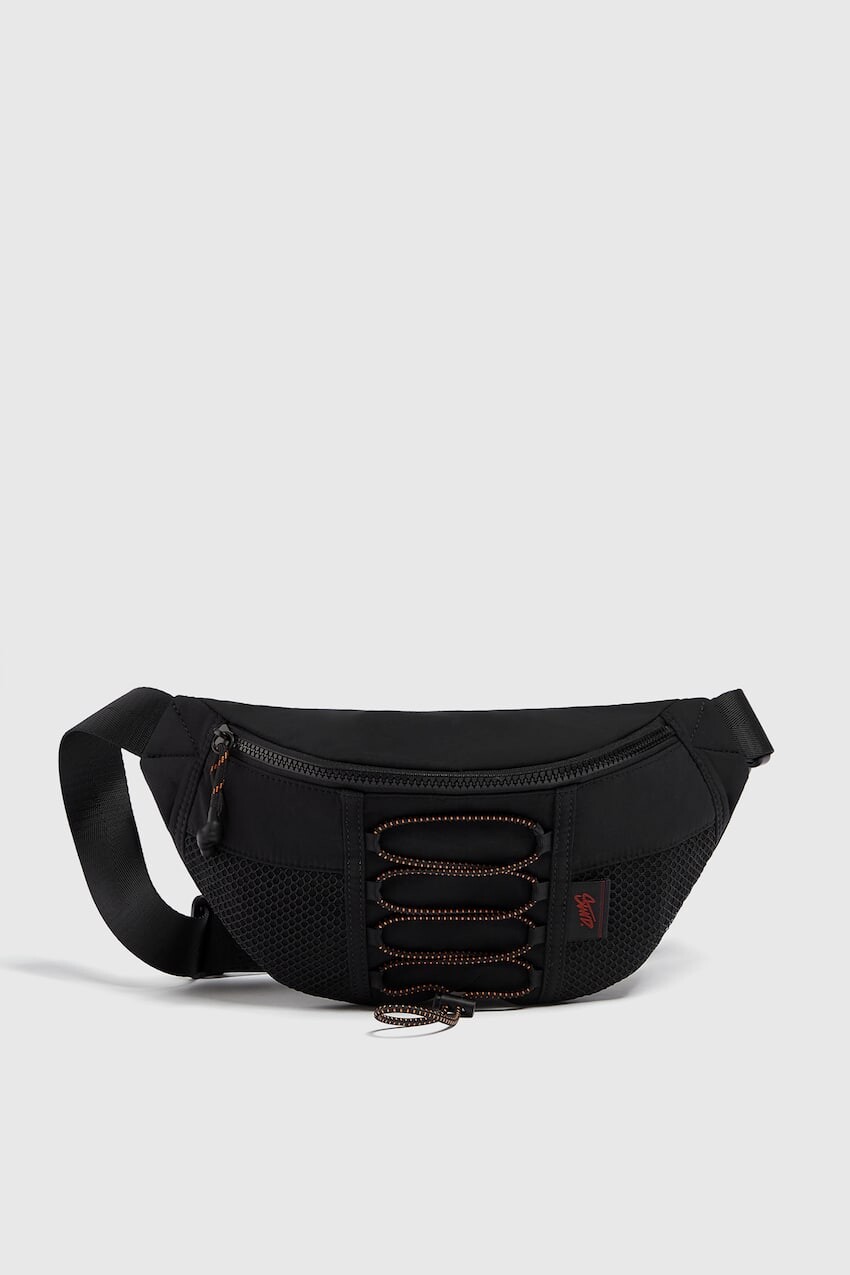 

Техническая поясная сумка Pull&Bear, черный