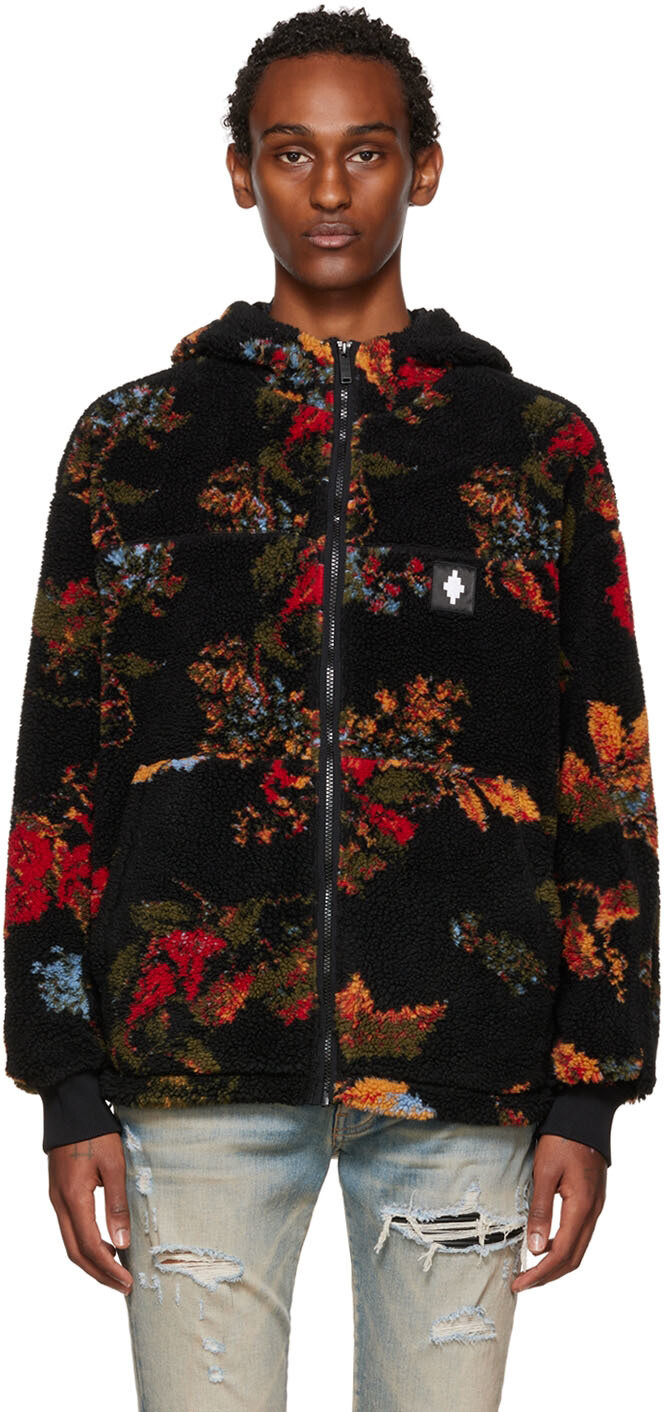 

Черная куртка с цветочным принтом Marcelo Burlon County of Milan, Черный