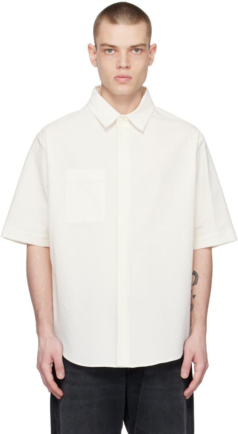 

Рубашка Off-White с расклешенным воротником 424