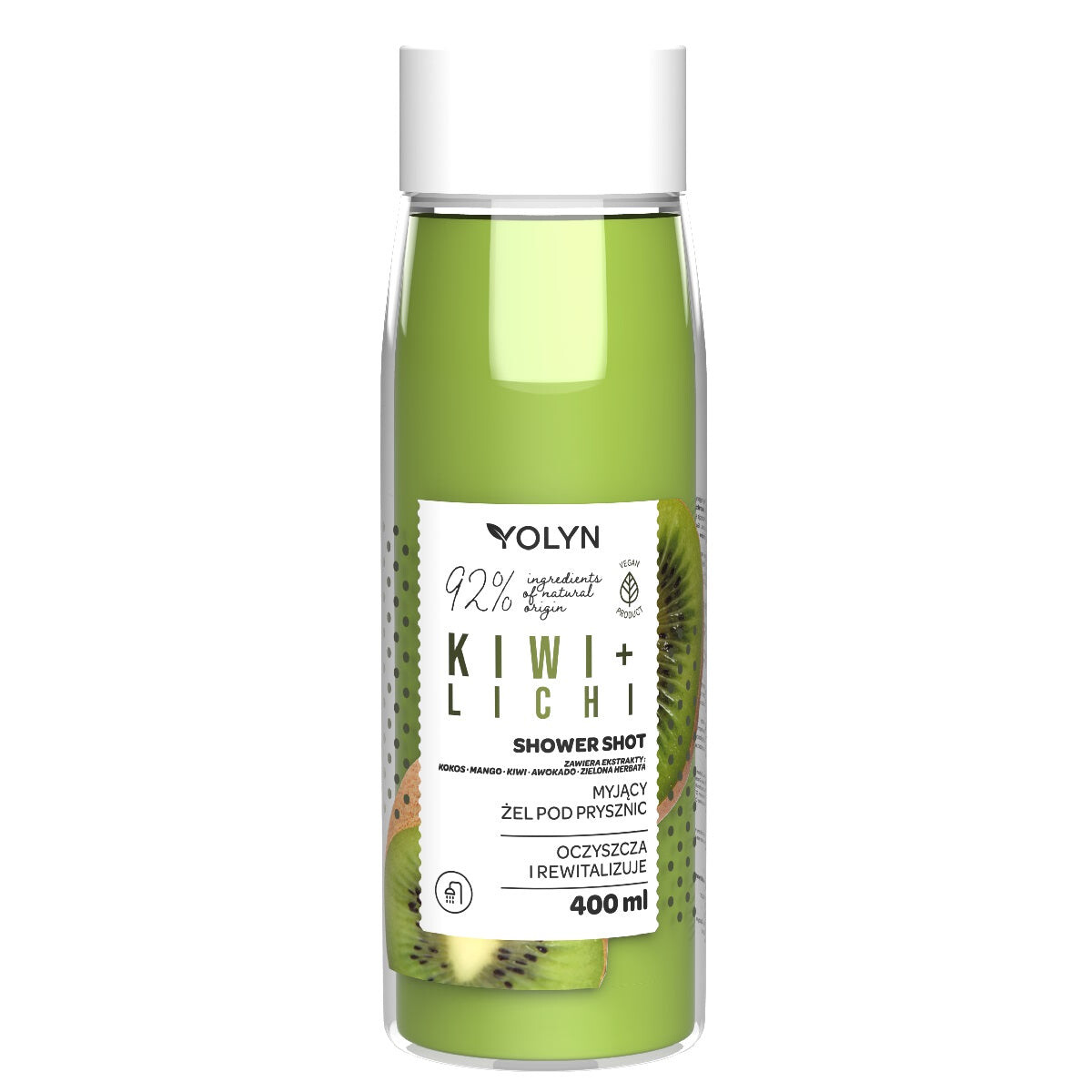 

Yolyn Гель для душа Shower Shot Kiwi + Lichi 400мл