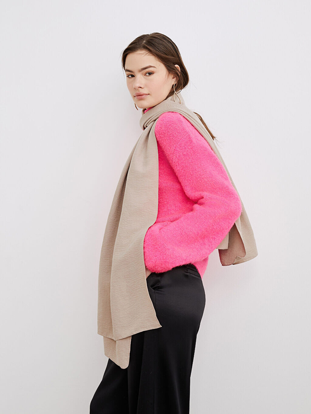 

Однотонная Женская шаль LCW Accessories