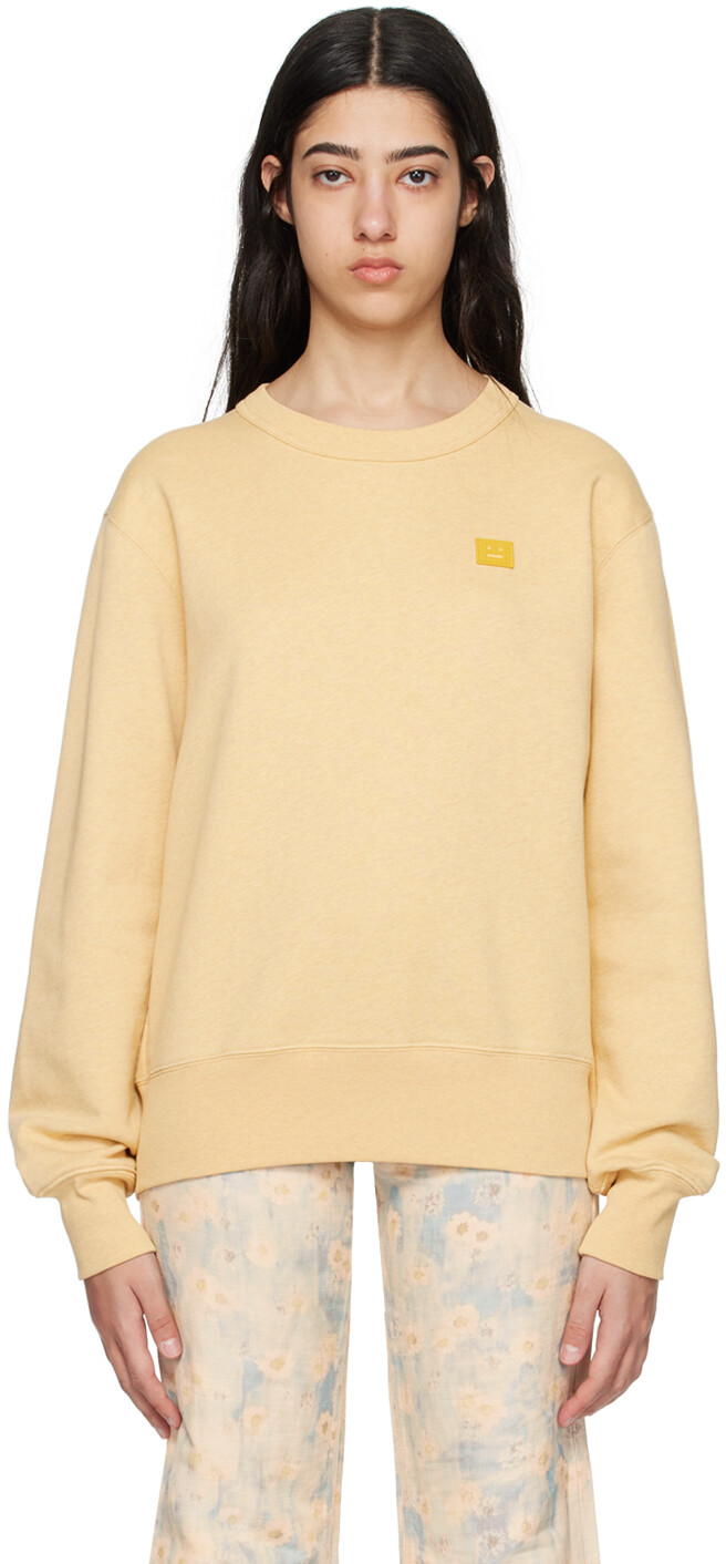 

Желтый свитшот с круглым вырезом Acne Studios