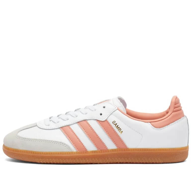 цена Кеды Adidas Samba Og W, белый/светло-розовый