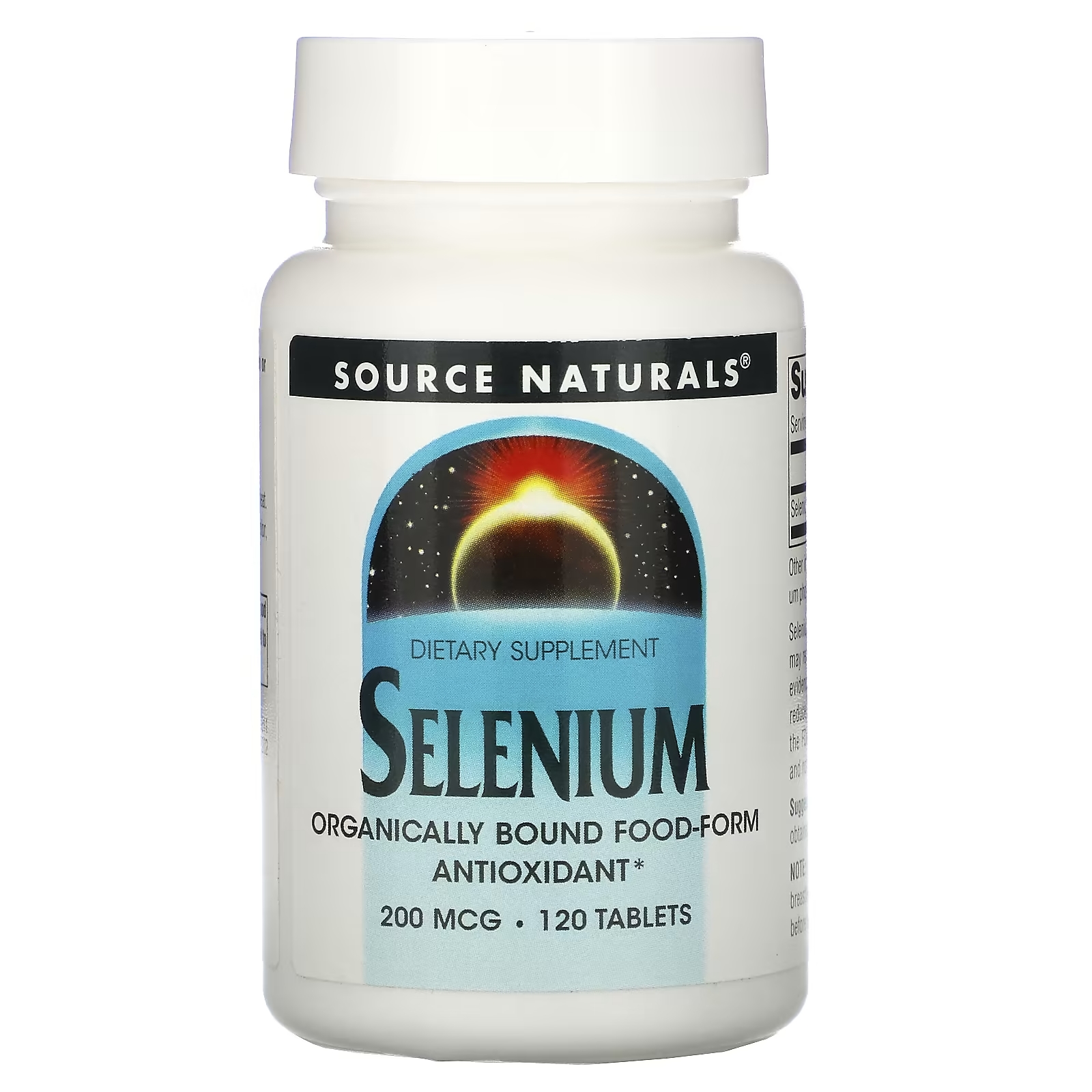 Source Naturals Селениум 200 мкг, 120 таблеток source naturals гиперзин а 100 мкг 120 таблеток