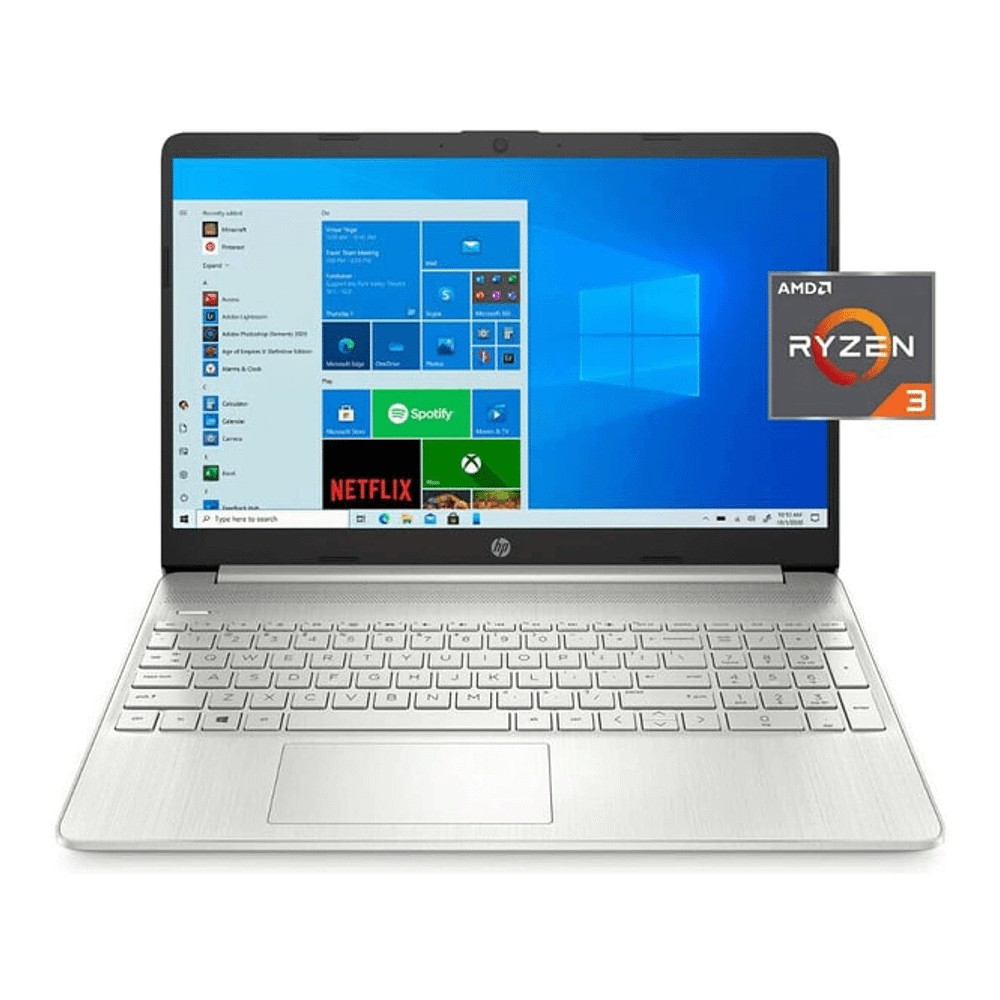 Ноутбук HP 15-ef1300wm 15.6" FullHD 4ГБ/128ГБ, серебряный, английская клавиатура - фото