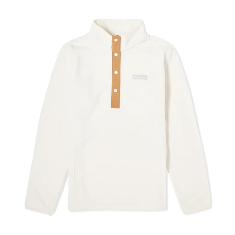 

Толстовка Columbia Benton Springs Half Snap Fleece, белый/рыжевато-коричневый