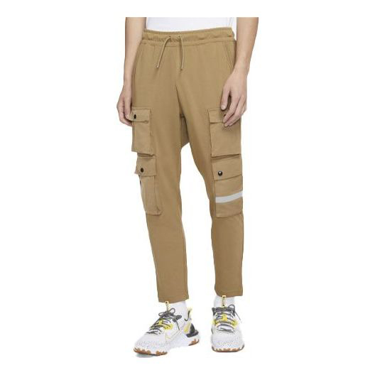 Брюки Nike Sportswear City Made Multiple Pockets Reflective Logo Knit DB3612-303, коричневый