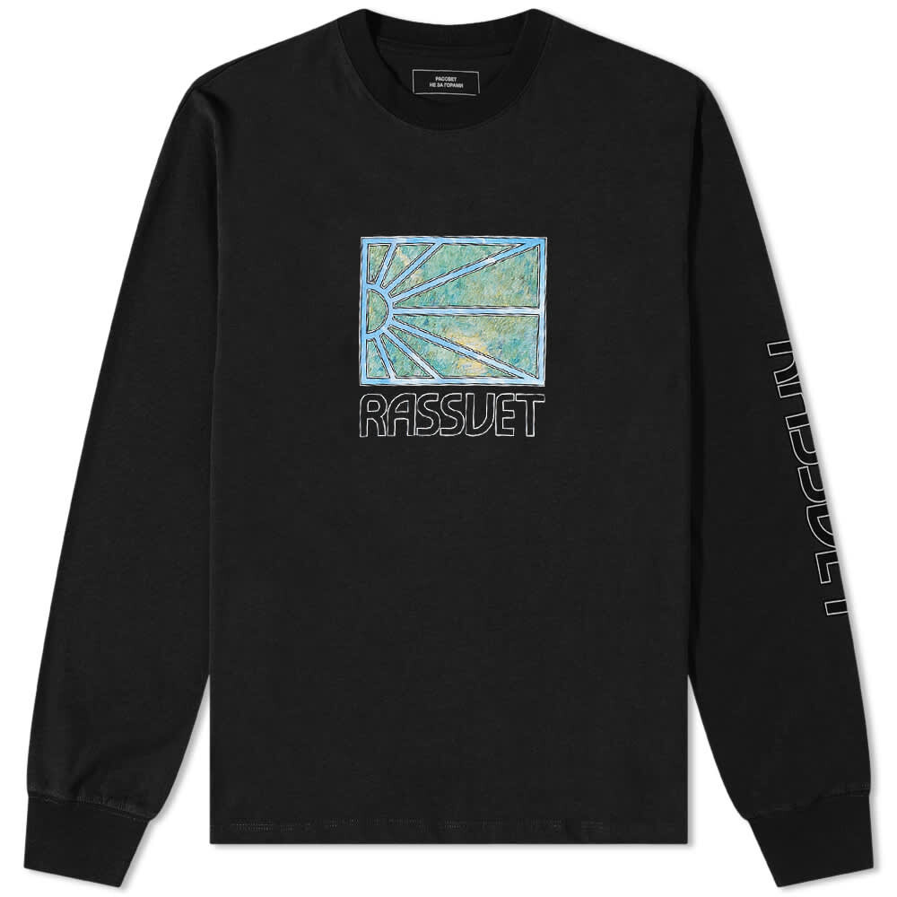 

Футболка PACCBET Long Sleeve Painting Logo Tee, Черный