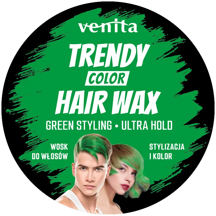 

Venita Trendy Color Hair Wax воск для окрашивания волос в зеленый цвет, 150 мл