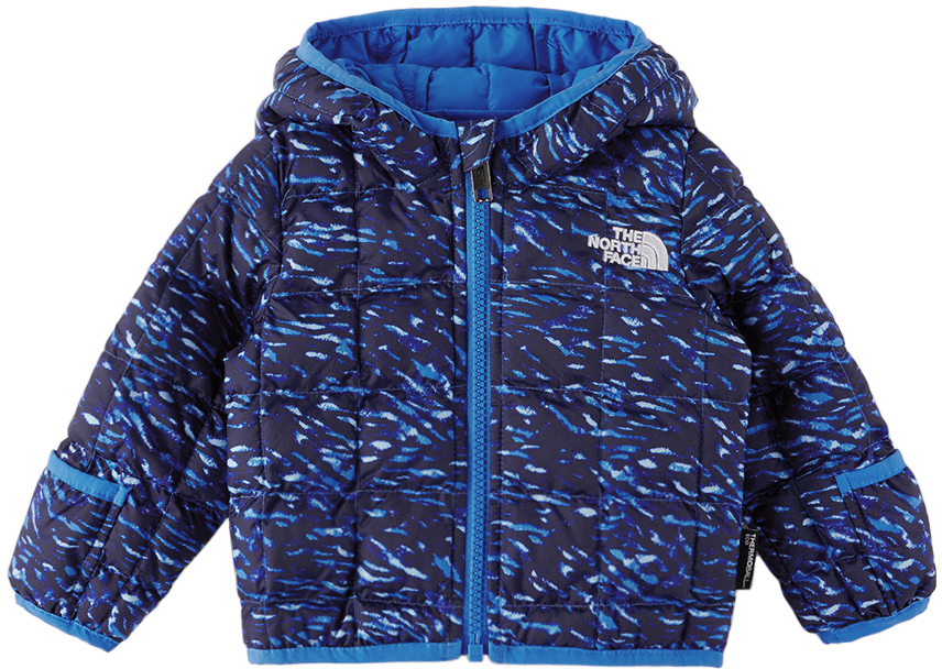 цена Детская темно-синяя куртка с капюшоном The North Face Kids