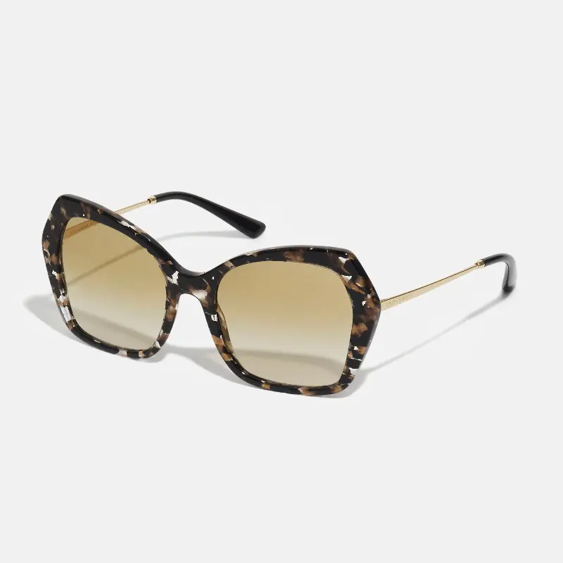 

Очки Dolce&Gabbana с принтом, черный / золотой