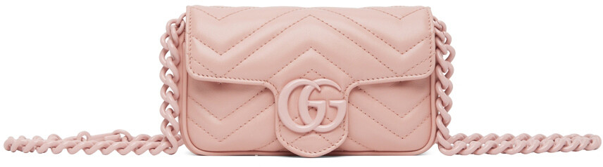 

Розовая сумка GG Marmont Gucci, Розовый