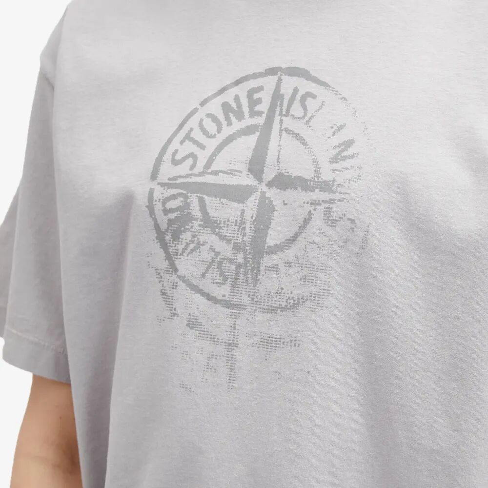 цена Stone Island Светоотражающая футболка с принтом