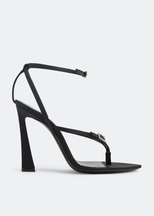 

Сандалии SAINT LAURENT Nadja sandals, черный
