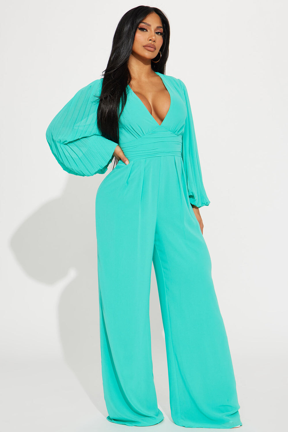 

Комбинезон Fashion Nova DM3071, бирюзовый