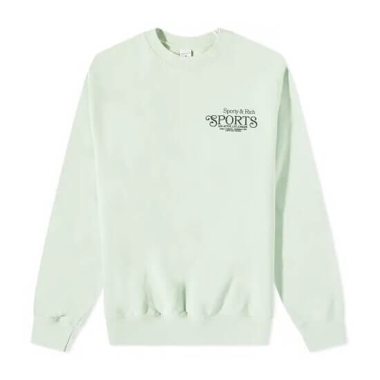 

Толстовка Sporty & Rich Bardot Sports Crew, тимьян/черный, Серый