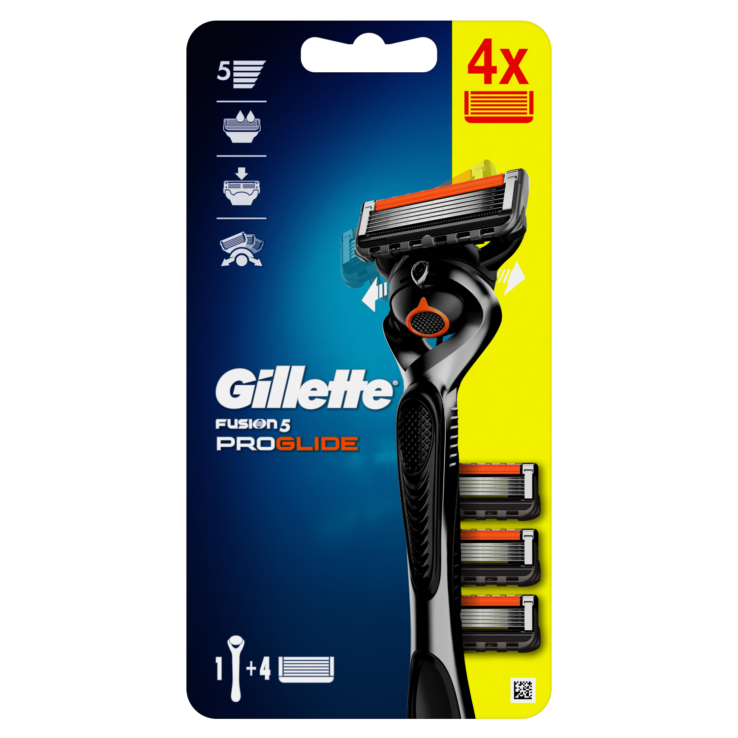 Заказать Gillette Fusion5 ProGlide Football бритва мужская, 1 шт +  картриджи 4 шт/уп – цены, описание и характеристики в «CDEK.Shopping»